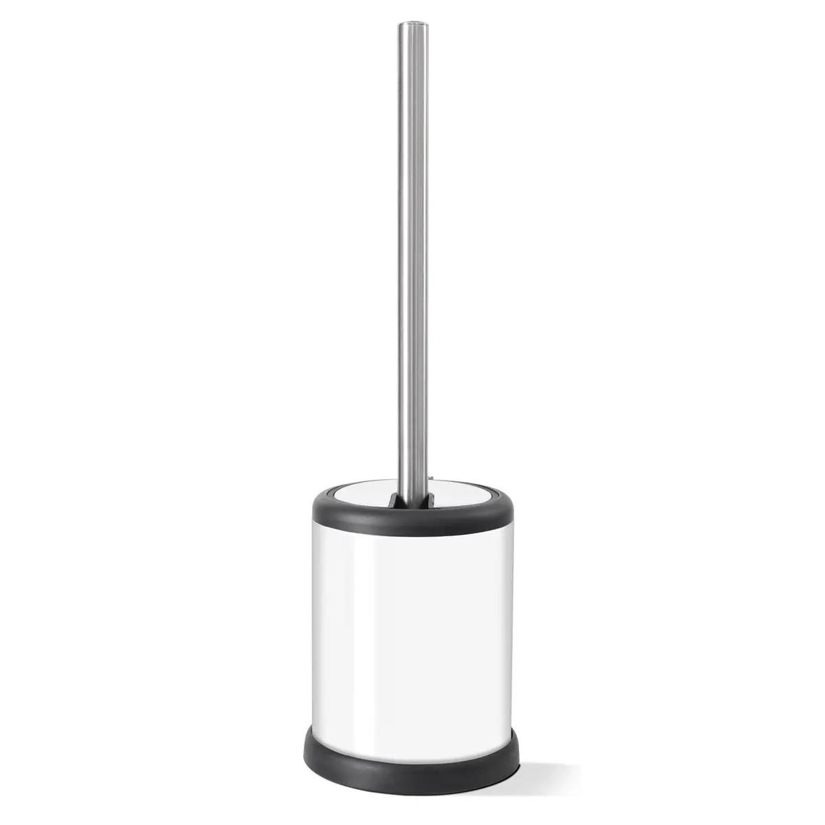 ToiletTree Products Toilet Brush with Lid (White 2 Pack) | Hands-Free Lid Operation, Compact & Stylish Bathroom Accessory - view 2