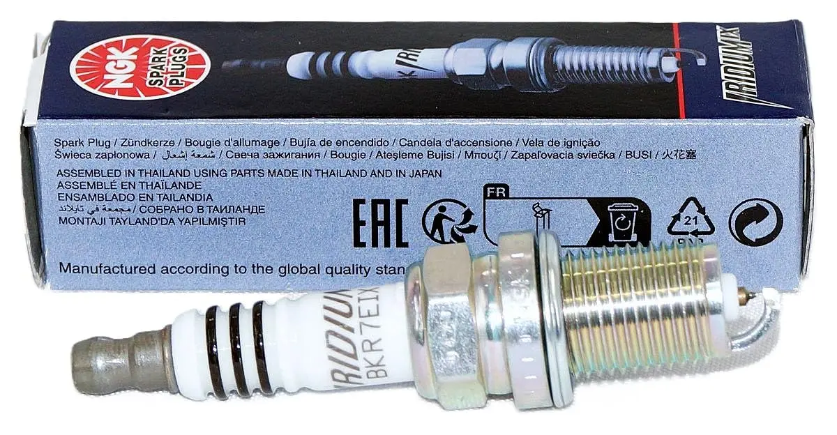 NGK Iridium IX Spark Plug 4 Pack | Compatible with Audi, Buick, Chevy, VW | 14mm Thread, 0.6mm Electrode (4 Pack, Iridium IX) - view 2