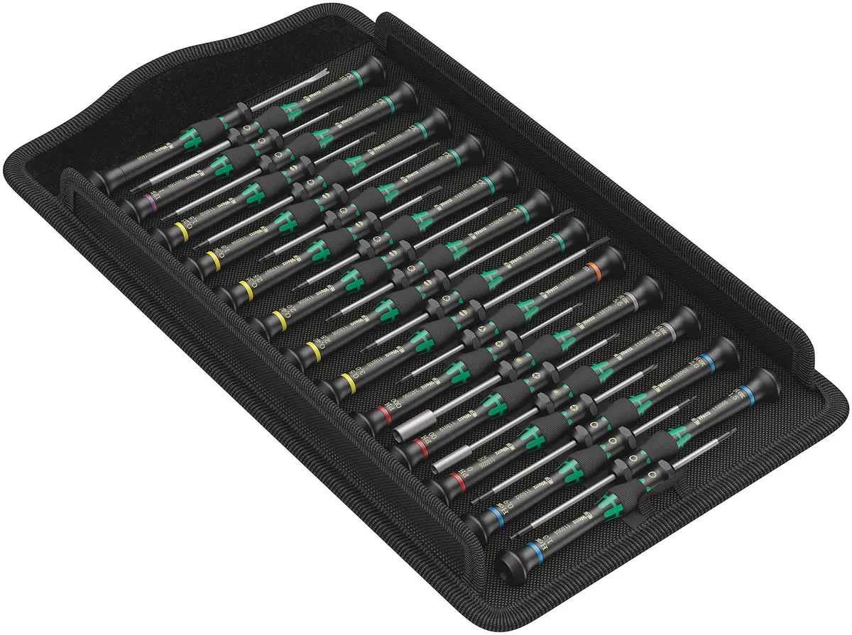 Wera Kraftform Micro Precision Big Pack 1 Screwdriver Set for Electronic Applications, 25 Pieces | Precision Tools for Electronics Repair - main product image