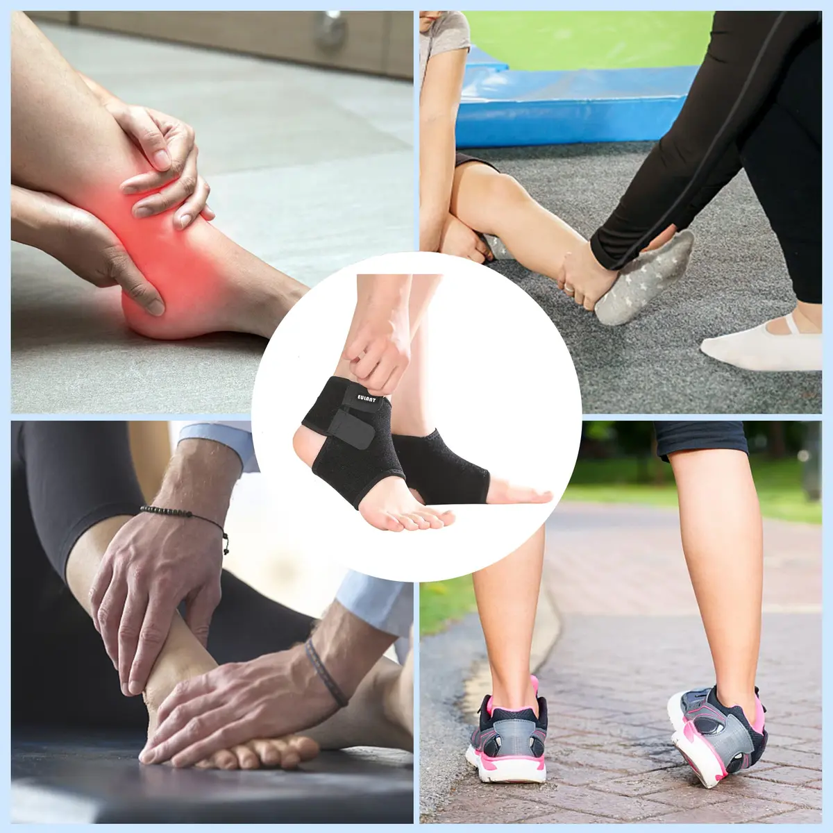EULANT Kids Ankle Brace Support Compression Sleeve for Foot | Injury Prevention & Pain Relief (70-120 chars) - view 4