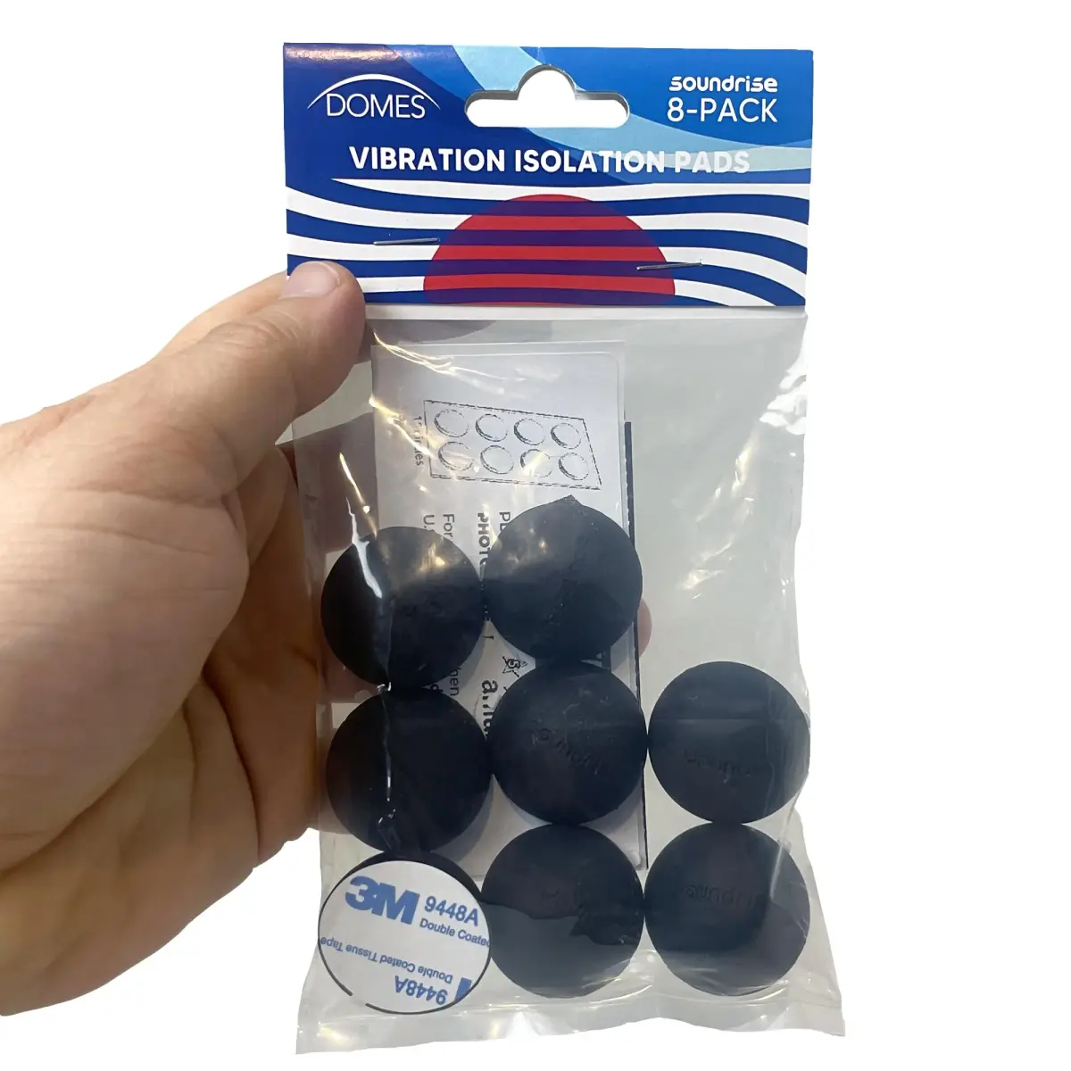 Soundrise DOMES Isolation Pads 1.25 inch (3.175 cm) Black | Reduce Vibration for Clearer Audio - view 8