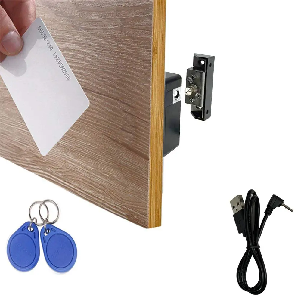 WOOCH RFID Lock Electronic Cabinet Lock, Hidden DIY Lock with USB Cable | Programmable, Wooden Cabinet Compatible - main product image