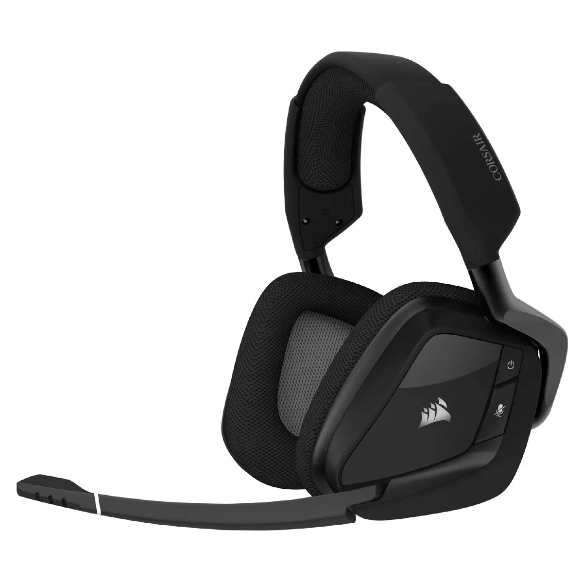 Corsair Void RGB Elite Wireless Gaming Headset – 7.1 Surround Sound – Omni-Directional Microphone – Microfiber Mesh Earpads – Up to 40ft Range – iCUE Compatible – PC, Mac, PS5, PS4 – Carbon - main product image