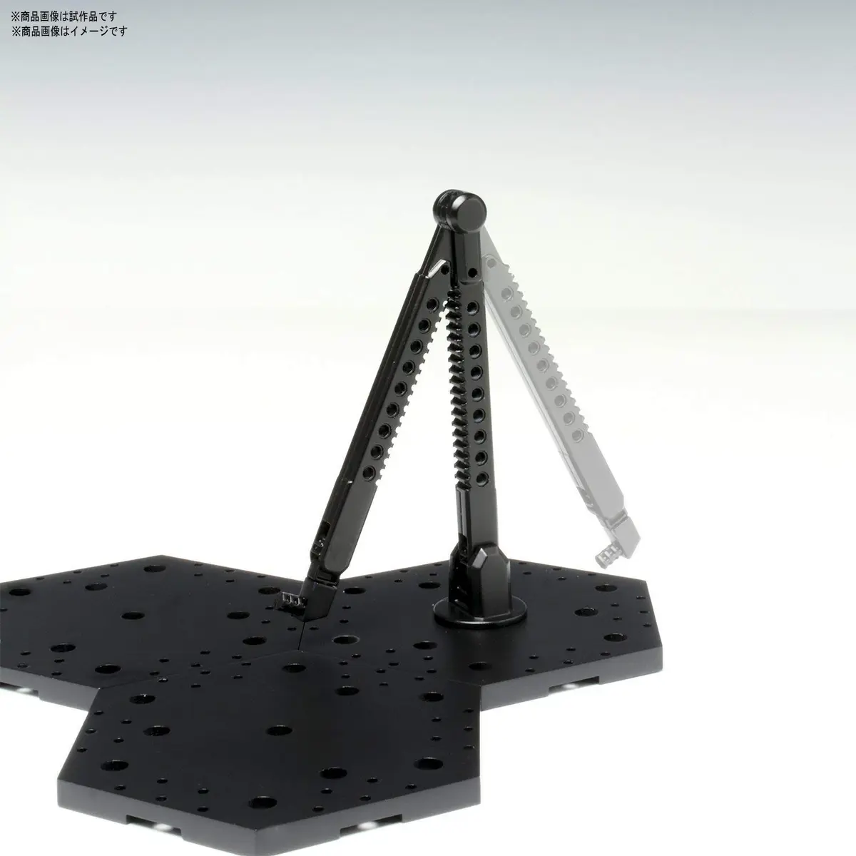 BANDAI Black Action Base 4 (1/100) Model Kit Base | For Gundam & Anime Figures - view 6