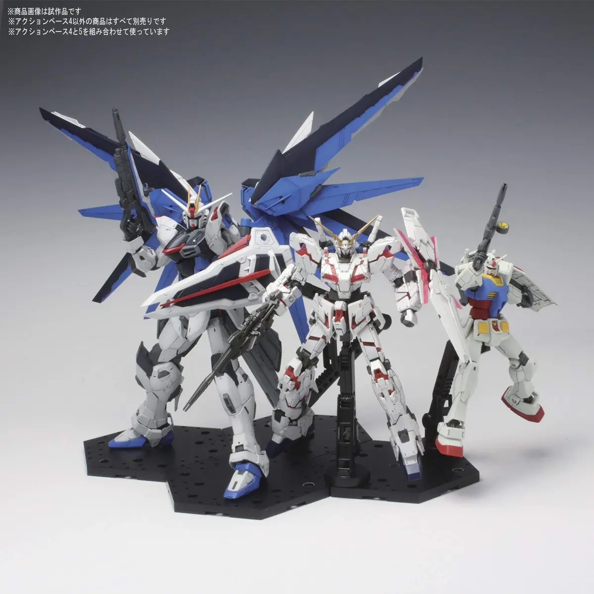 BANDAI Black Action Base 4 (1/100) Model Kit Base | For Gundam & Anime Figures - view 7