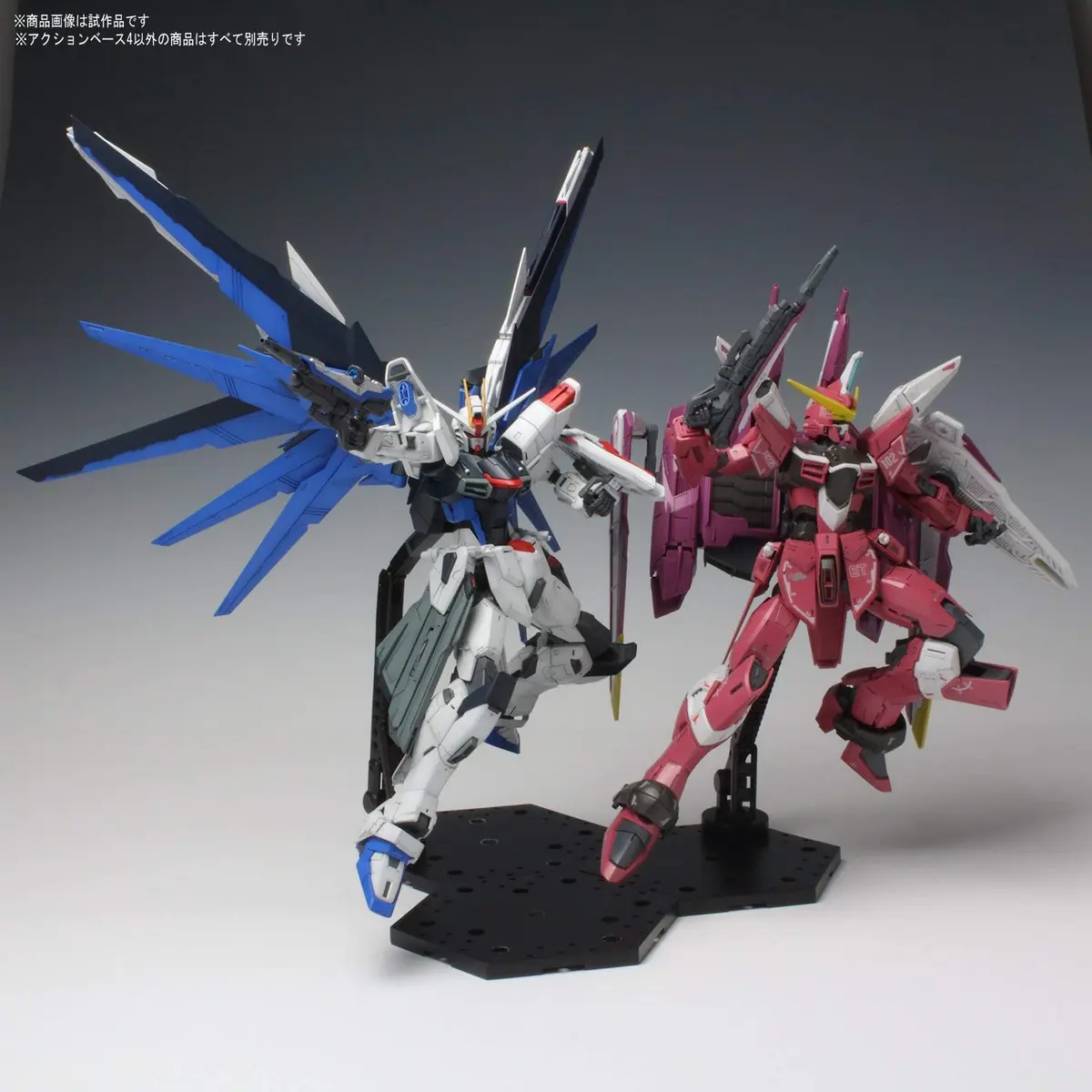 BANDAI Black Action Base 4 (1/100) Model Kit Base | For Gundam & Anime Figures - view 8