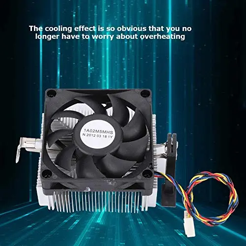 VBESTLIFE 12V CPU Cooling Fan with Aluminum Heatsink 2200RPM | Silent High-Speed Fan for PC - view 9