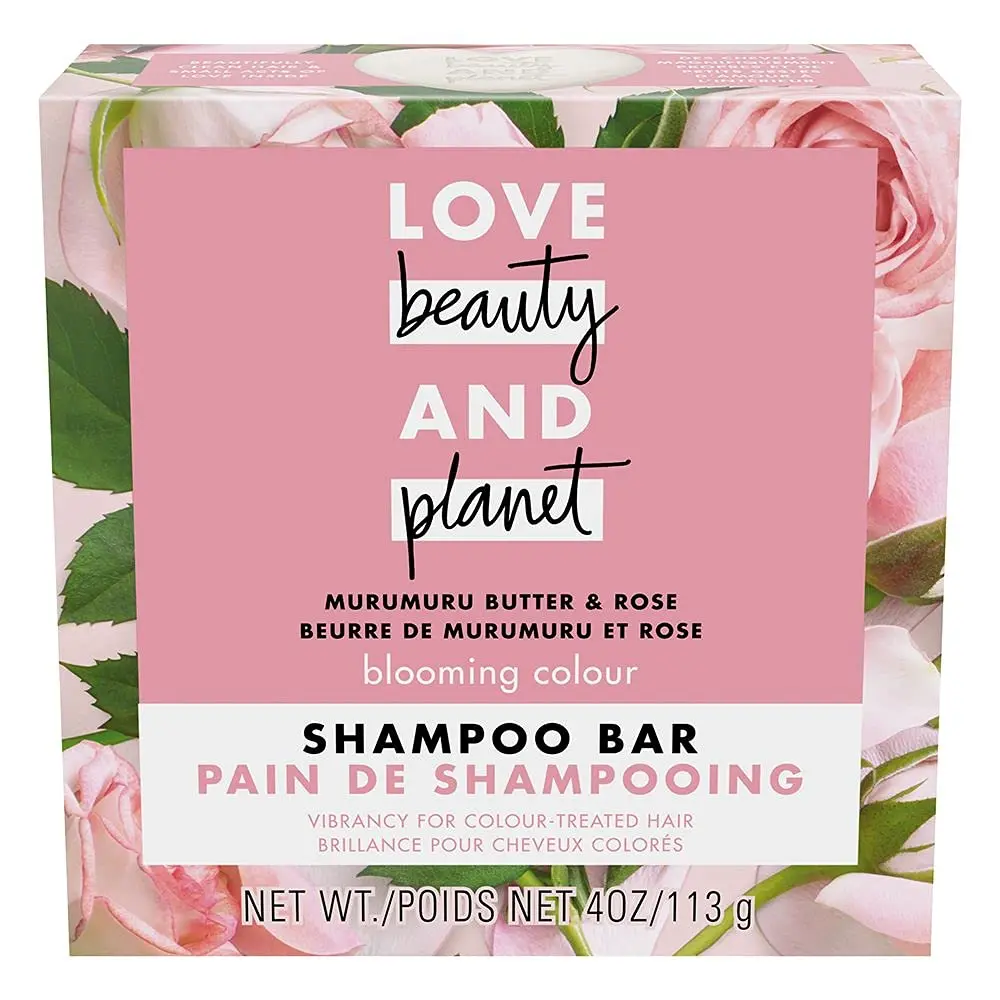 Love Beauty And Planet Blooming Color Shampoo Bar 4 oz | Sulfate-Free, Organic Coconut & Rose for Color Treated Hair - view 3