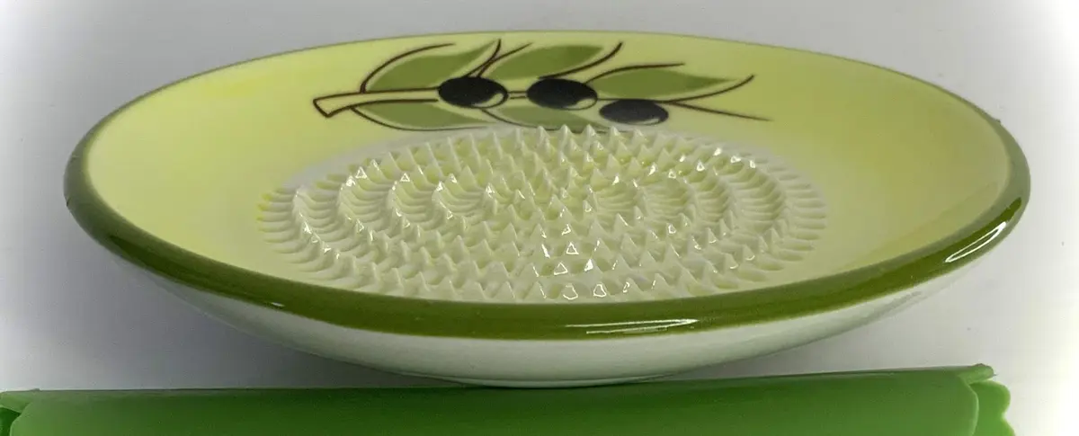 BonCera Premium Ceramic Garlic Grater Plate Set - Yellow Olive | Safe, Durable & Versatile (70-120 chars) - view 6