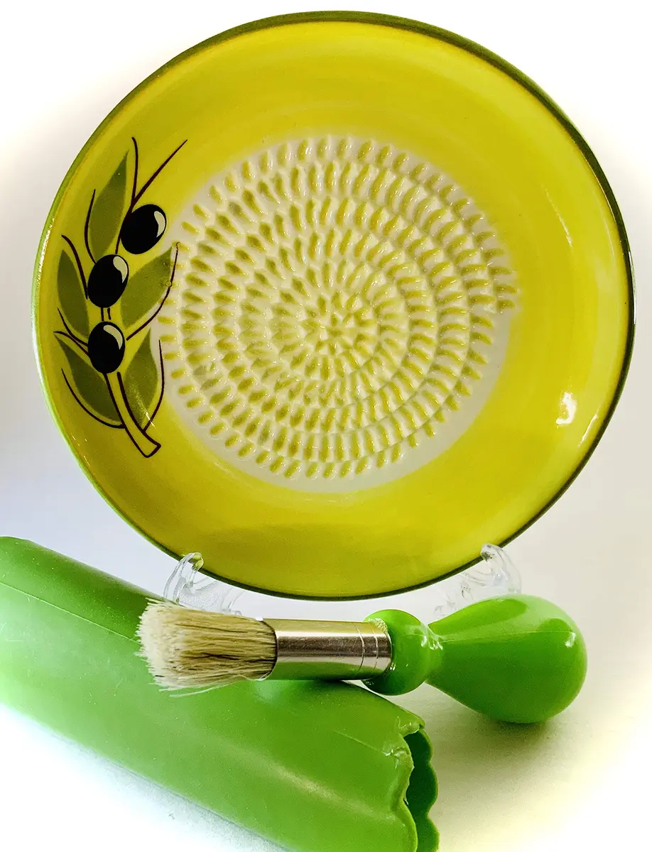 BonCera Premium Ceramic Garlic Grater Plate Set - Yellow Olive | Safe, Durable & Versatile (70-120 chars) - view 8