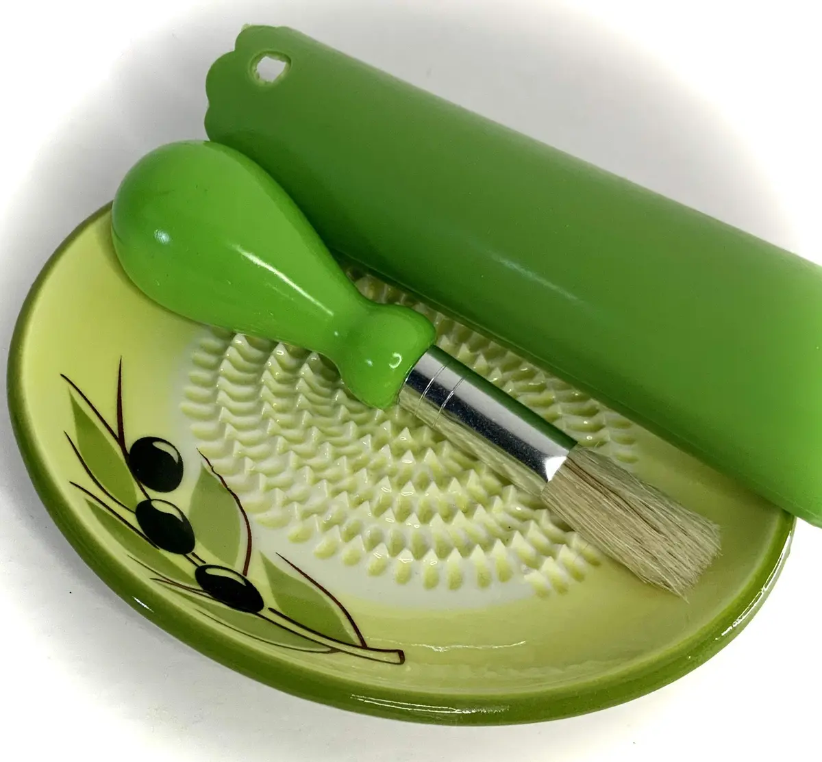 BonCera Premium Ceramic Garlic Grater Plate Set - Yellow Olive | Safe, Durable & Versatile (70-120 chars) - view 9