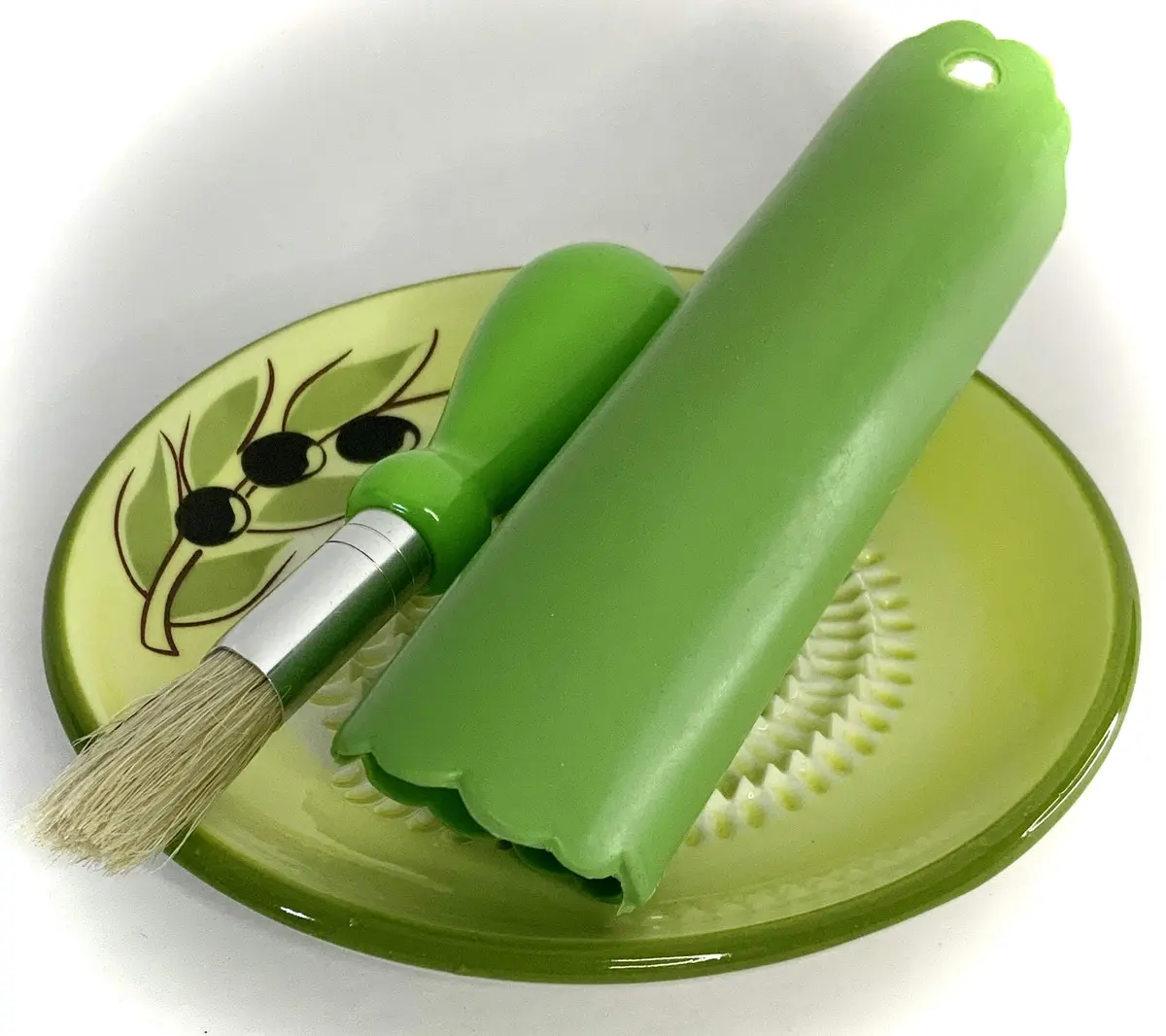 BonCera Premium Ceramic Garlic Grater Plate Set - Yellow Olive | Safe, Durable & Versatile (70-120 chars) - view 3