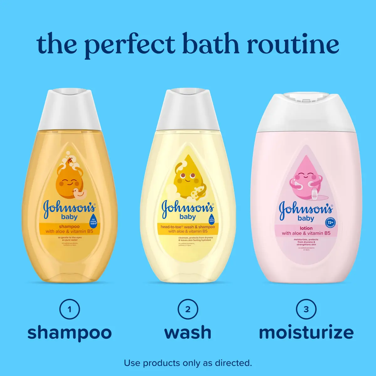 Johnson's Baby Shampoo with Aloe Vera & Vitamin B5, 99ml (3.4 fl Oz) | Tear-Free Gentle Cleansing - view 7