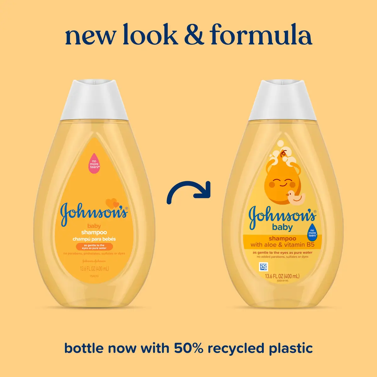 Johnson's Baby Shampoo with Aloe Vera & Vitamin B5, 99ml (3.4 fl Oz) | Tear-Free Gentle Cleansing - view 2