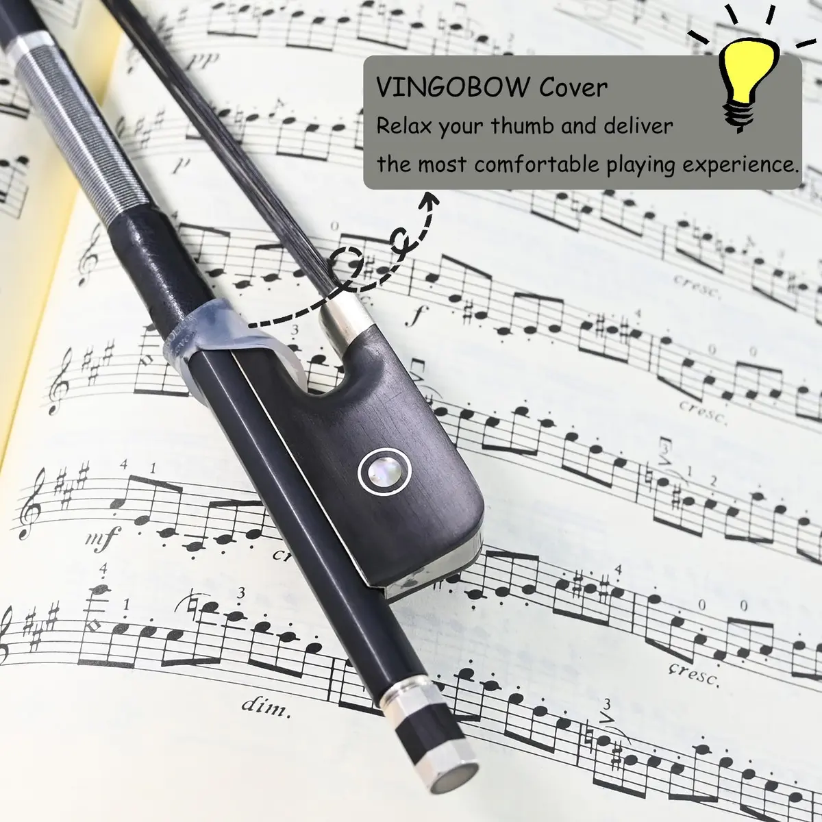 VINGOBOW Full Size Carbon Fiber Viola Bow 100MB | Lightweight, Durable & Handcrafted - view 6