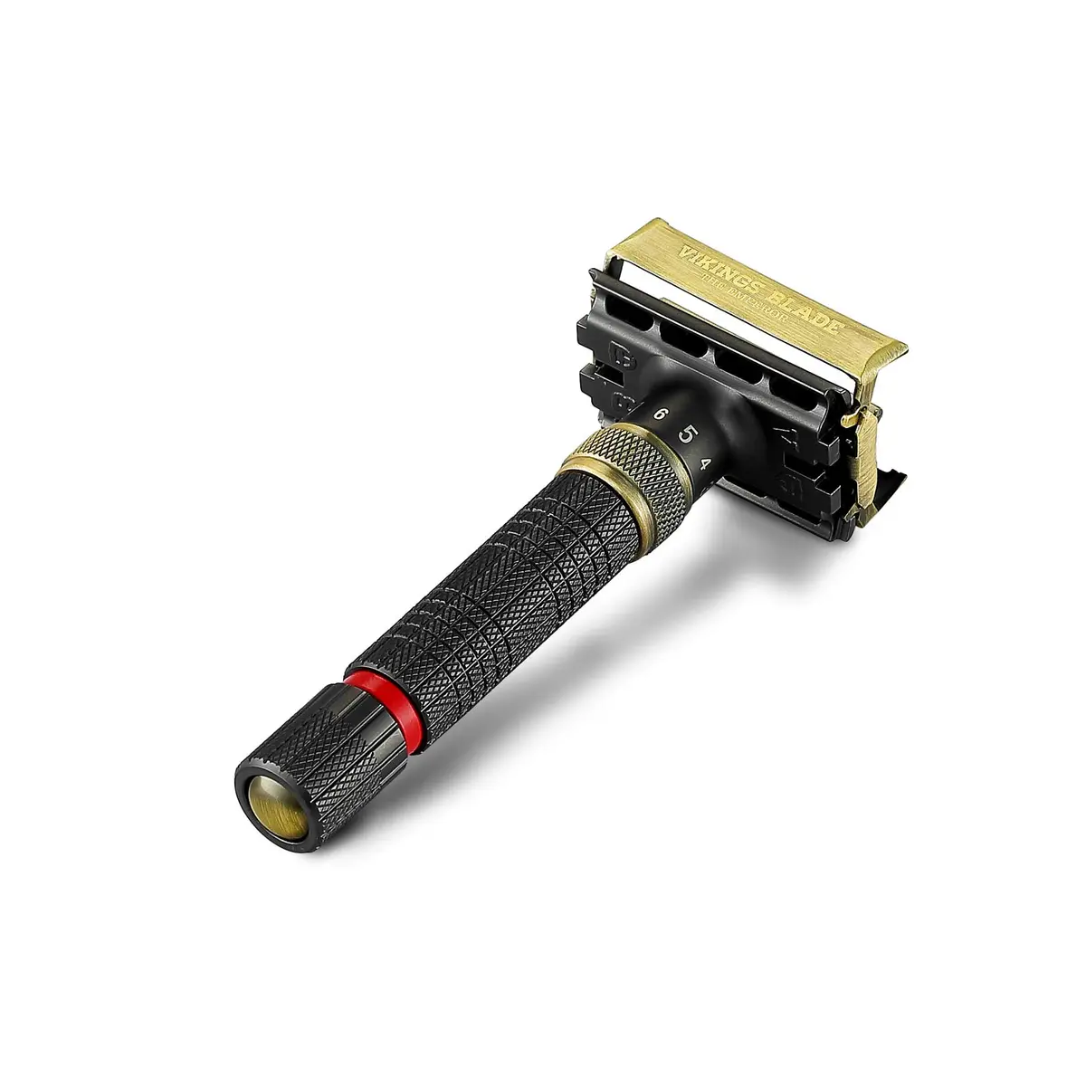 Vikings Blade Adjustable Double Edge Safety Razor 1 Count | Eco-Friendly, Reusable & Smooth Shave (The Emperor “Meiji”) - view 3