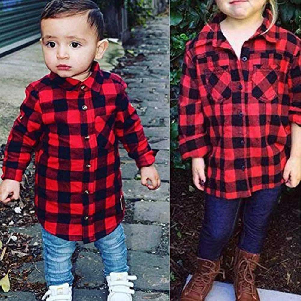 Goodplayer Kids Flannel Shirt 2-3T | Soft Cotton Plaid Long Sleeve for Toddler Boys & Girls - view 4