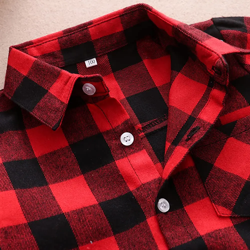 Goodplayer Kids Flannel Shirt 2-3T | Soft Cotton Plaid Long Sleeve for Toddler Boys & Girls - view 6