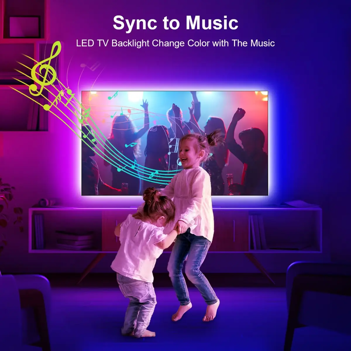 Nexillumi RGB LED Strip Lights 4.03 m (13.2 ft) | App & Remote Control for TV Backlight - view 4