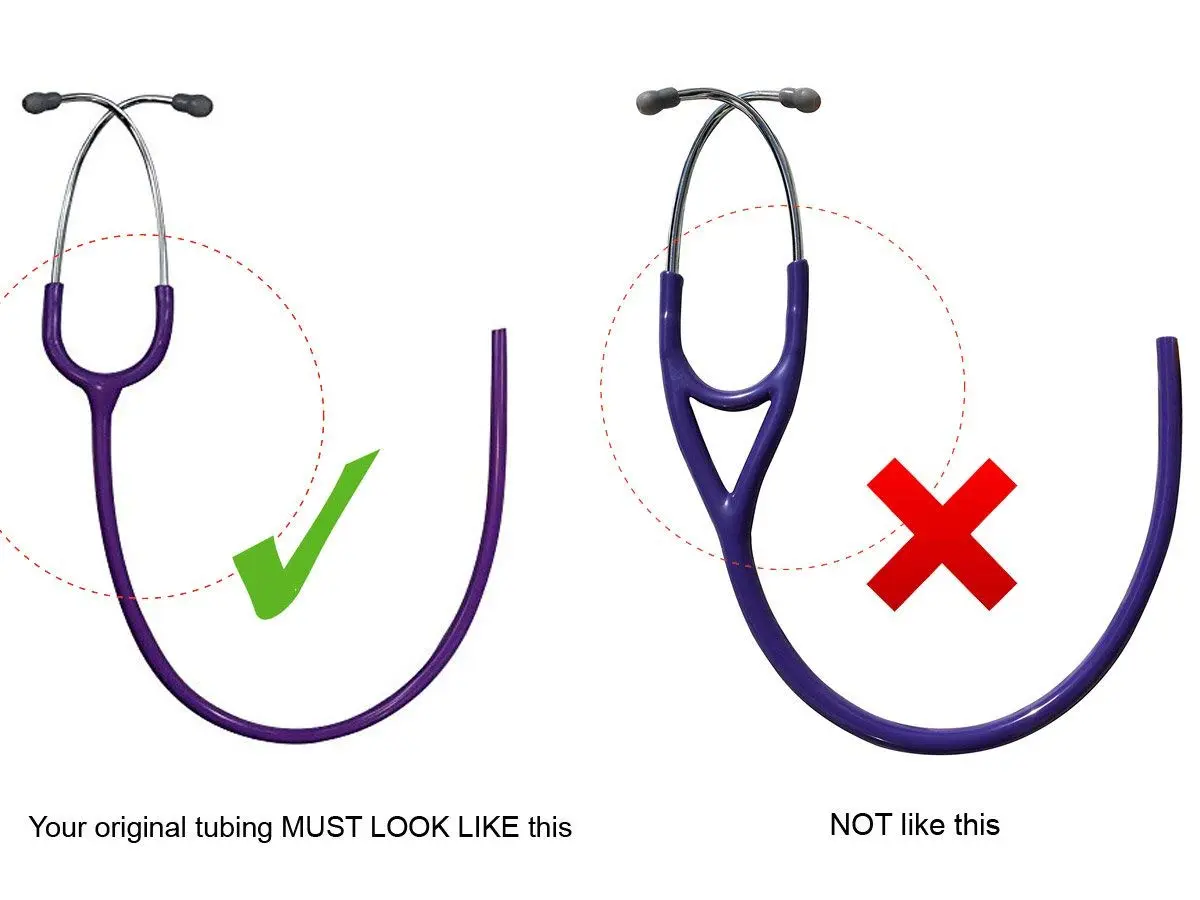 Reliance Medical Replacement Stethoscope Tubing for Littmann Classic III - 28 inch (Purple) | Fits Bell & Ear Pieces - main product image