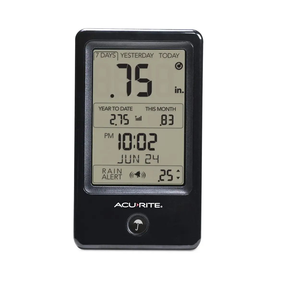 AcuRite Wireless Rain Gauge with Self-Emptying Collector & Alerts (0.9 lb) | Measures Rainfall Accurately - view 3
