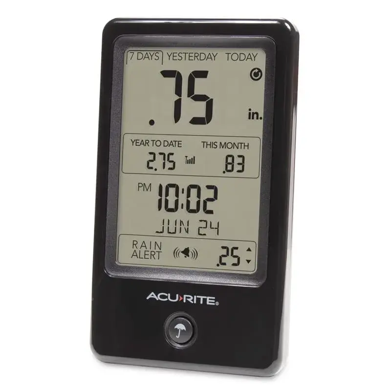AcuRite Wireless Rain Gauge with Self-Emptying Collector & Alerts (0.9 lb) | Measures Rainfall Accurately - view 5