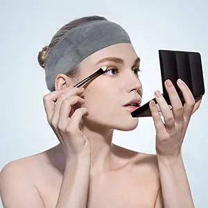 SINLAND Adjustable Spa Facial Headband 3 Pack Multicolor | Soft Microfiber Hair Wrap with Magic Tape for Face Washing, Yoga, Sports - view 9