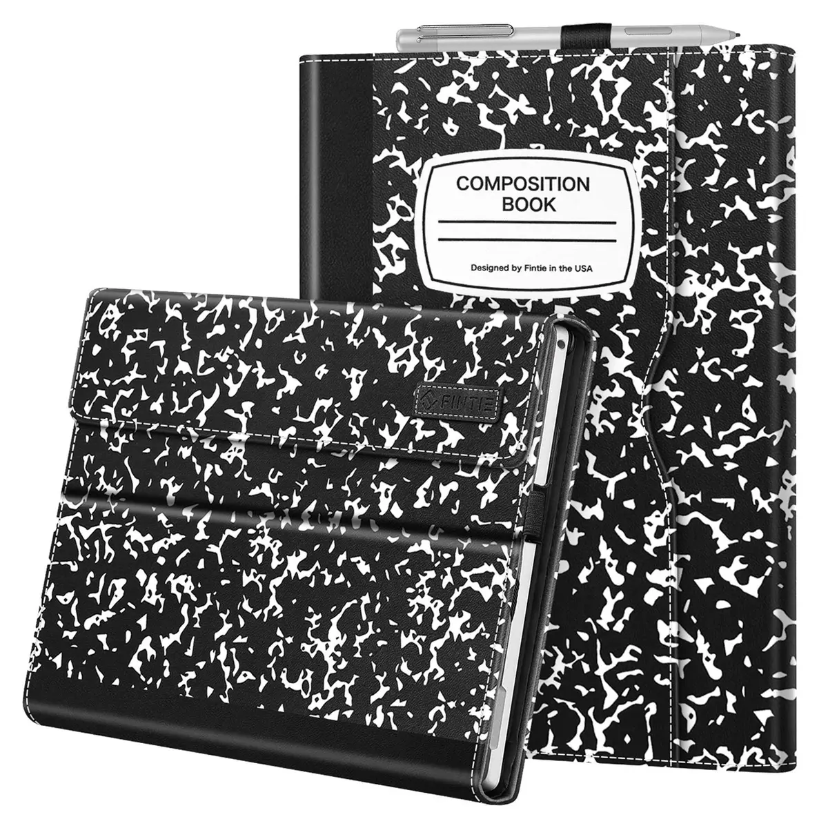 Fintie Case for Microsoft Surface Pro 7 Plus, Pro 7/6/5/4/3 12.3-inch (30.2 cm) Tablet | Composition Book Design - main product image