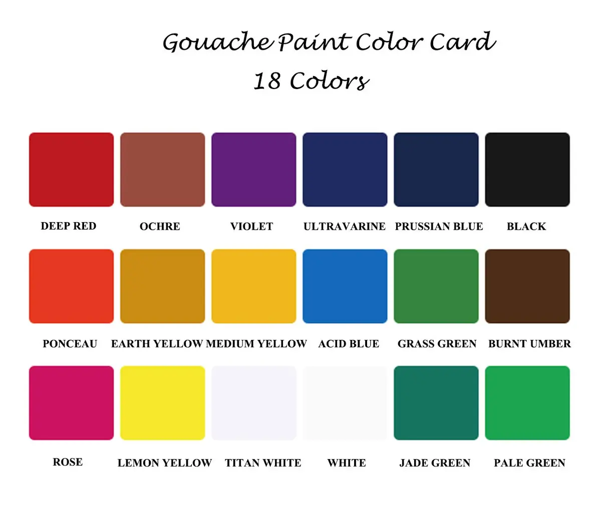 INK LAB Gouache Paint Set Jelly Cup 18 Vibrant Colors | Non Toxic, 30ml/Cup for Artists & Kids - view 3