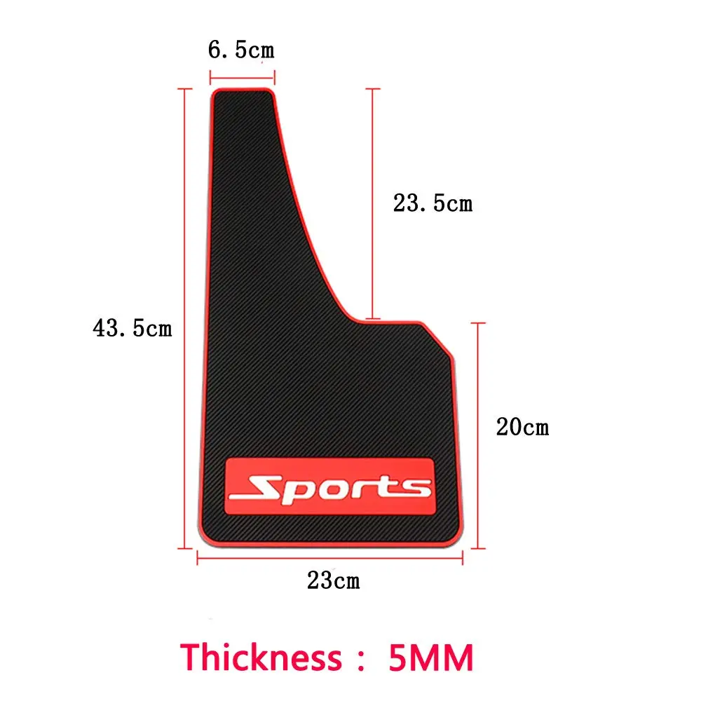 Aiydachy Vehicle Exterior Guard 43.5cm x 23cm | Universal Rubber Mud Flaps for Cars - view 5