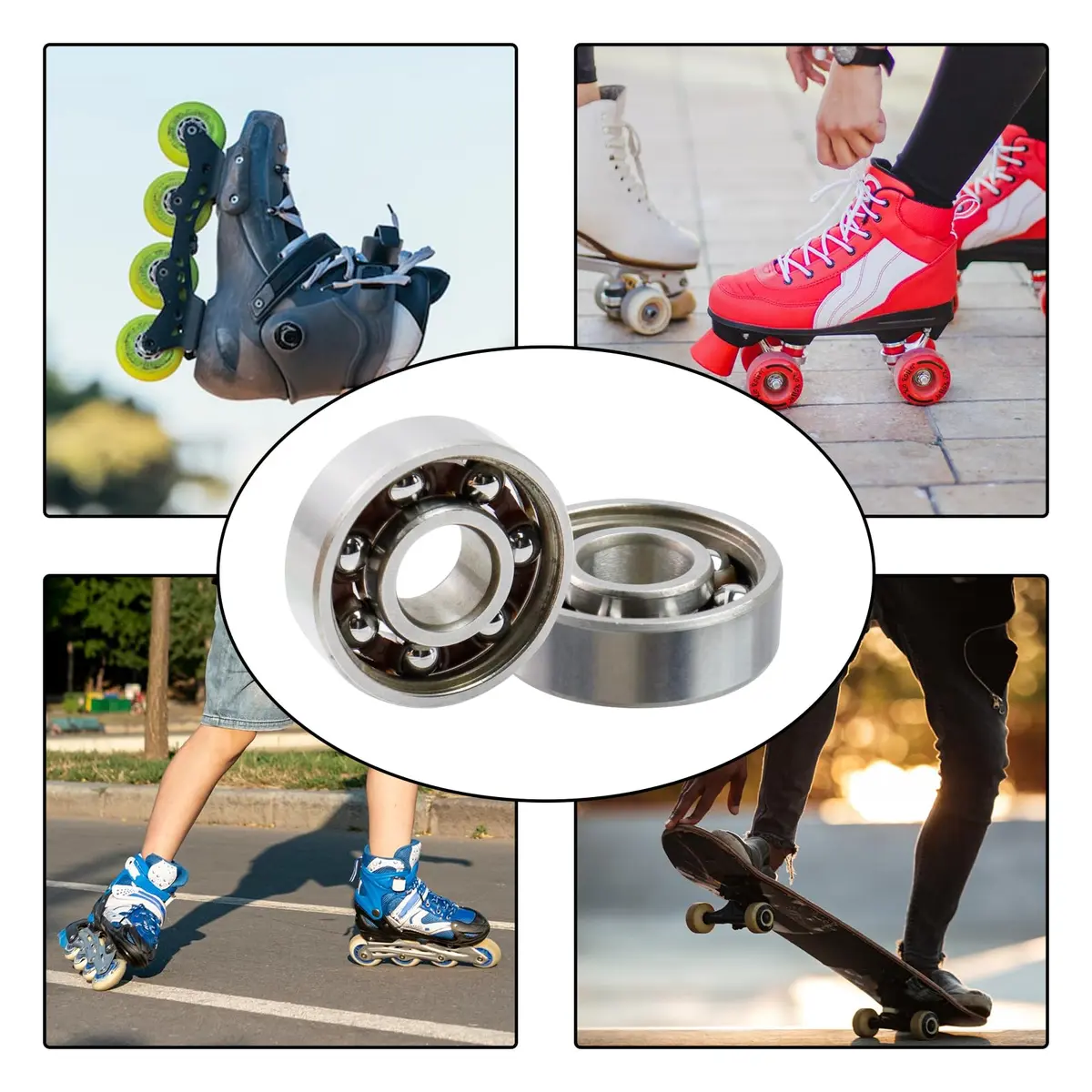 Antrader Steel Ball Bearings 8x22x7mm | Durable Chrome Steel Fidget Spinner Bearings - view 5