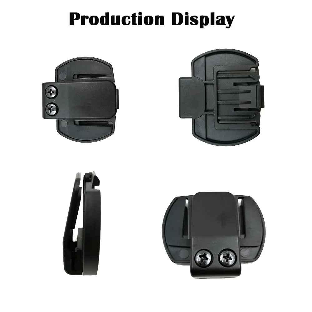QSPORTPEAK Motorcycle Intercom Clip for V6/V4 Helmets | Black Plastic Accessory - view 4