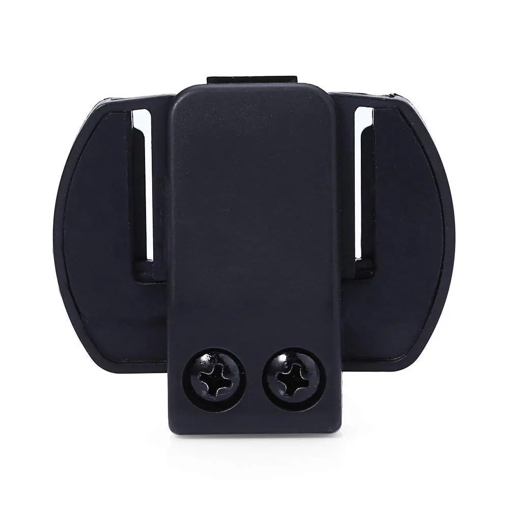 QSPORTPEAK Motorcycle Intercom Clip for V6/V4 Helmets | Black Plastic Accessory - main product image