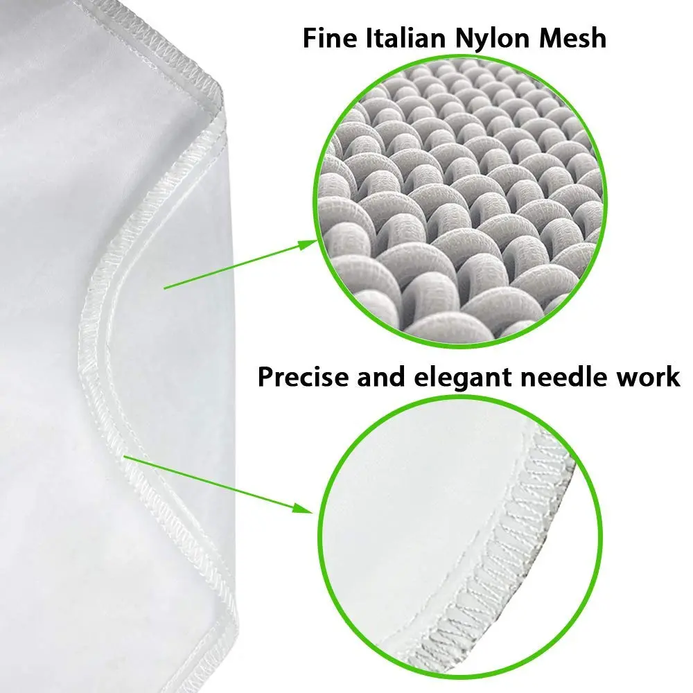 Carrollar Nut Milk Bag 12"x12" | Commercial Grade Reusable Food Strainer for Milk, Juice, Coffee, Tea - view 3