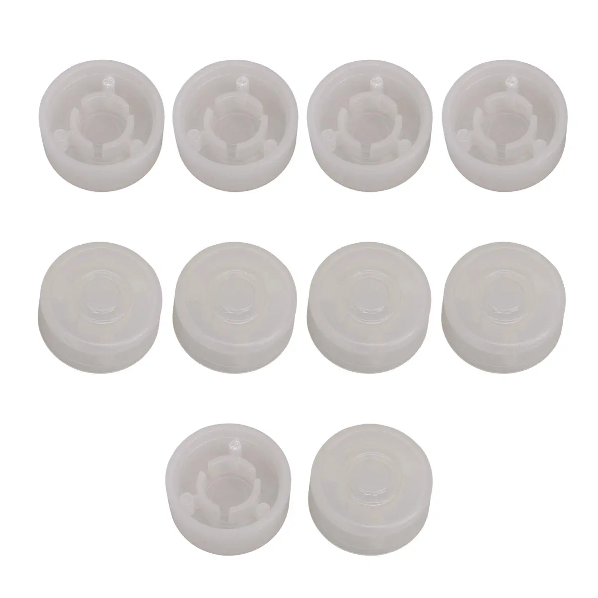 logyues White Guitar Effect Pedal Knob Cap Pack of 10 | Suitable for Beginners & Electric Guitars - main product image