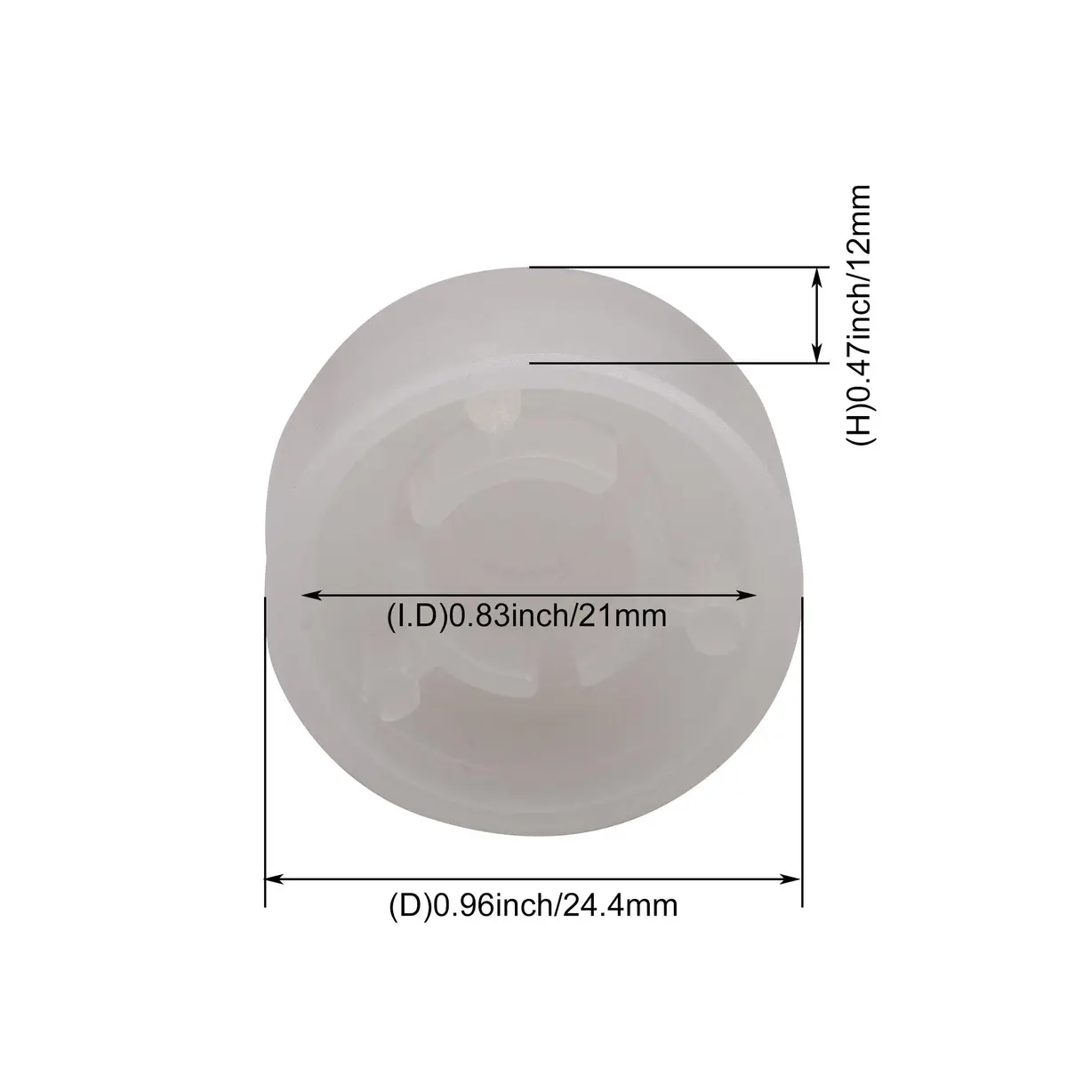 logyues White Guitar Effect Pedal Knob Cap Pack of 10 | Suitable for Beginners & Electric Guitars - view 9