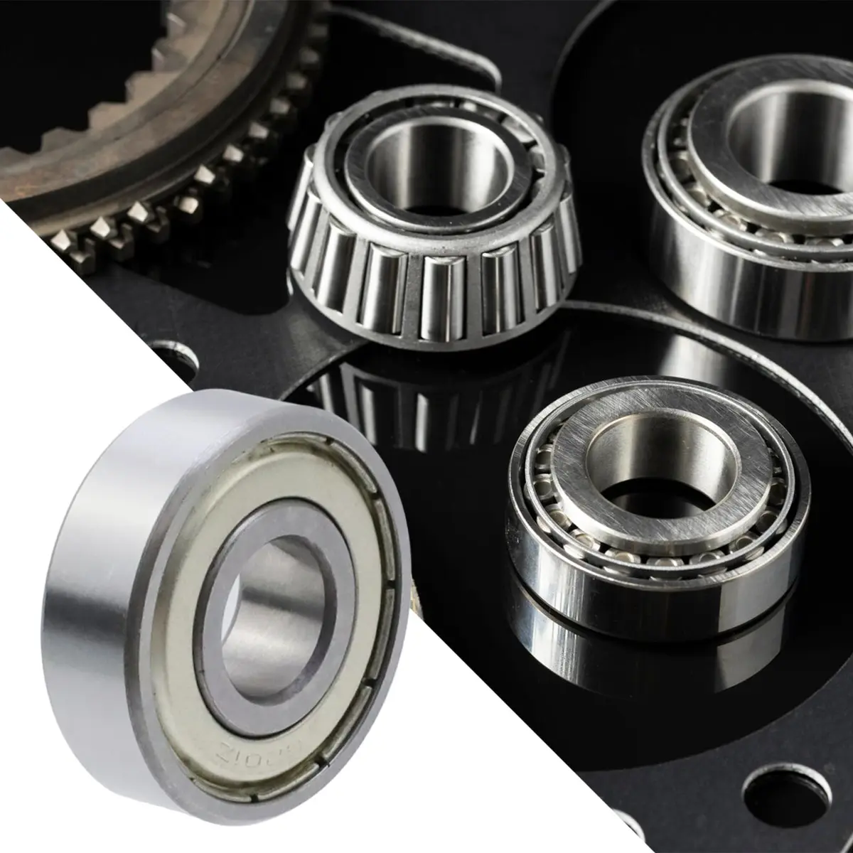 Antrader 12x32x10mm 6201Z Deep Groove Ball Bearing | Double Shielded, Alloy Steel, 2 Pack - view 7