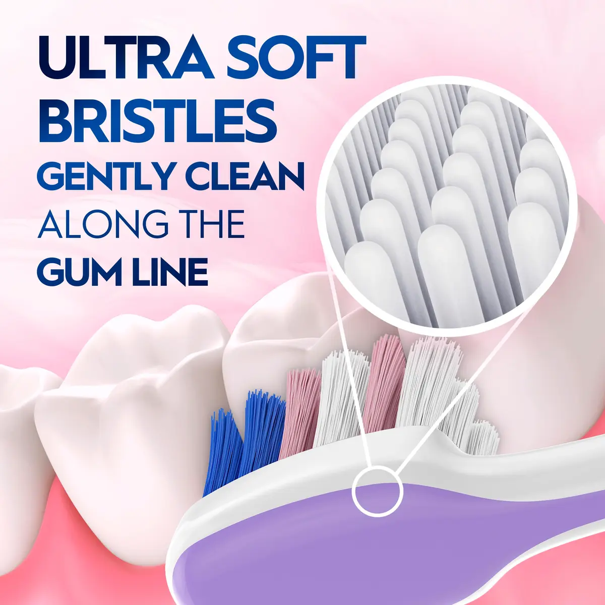 Oral-B Gum Care Sensitive Toothbrush Extra Soft Compact | Gentle on Gums & Deep Clean - view 4