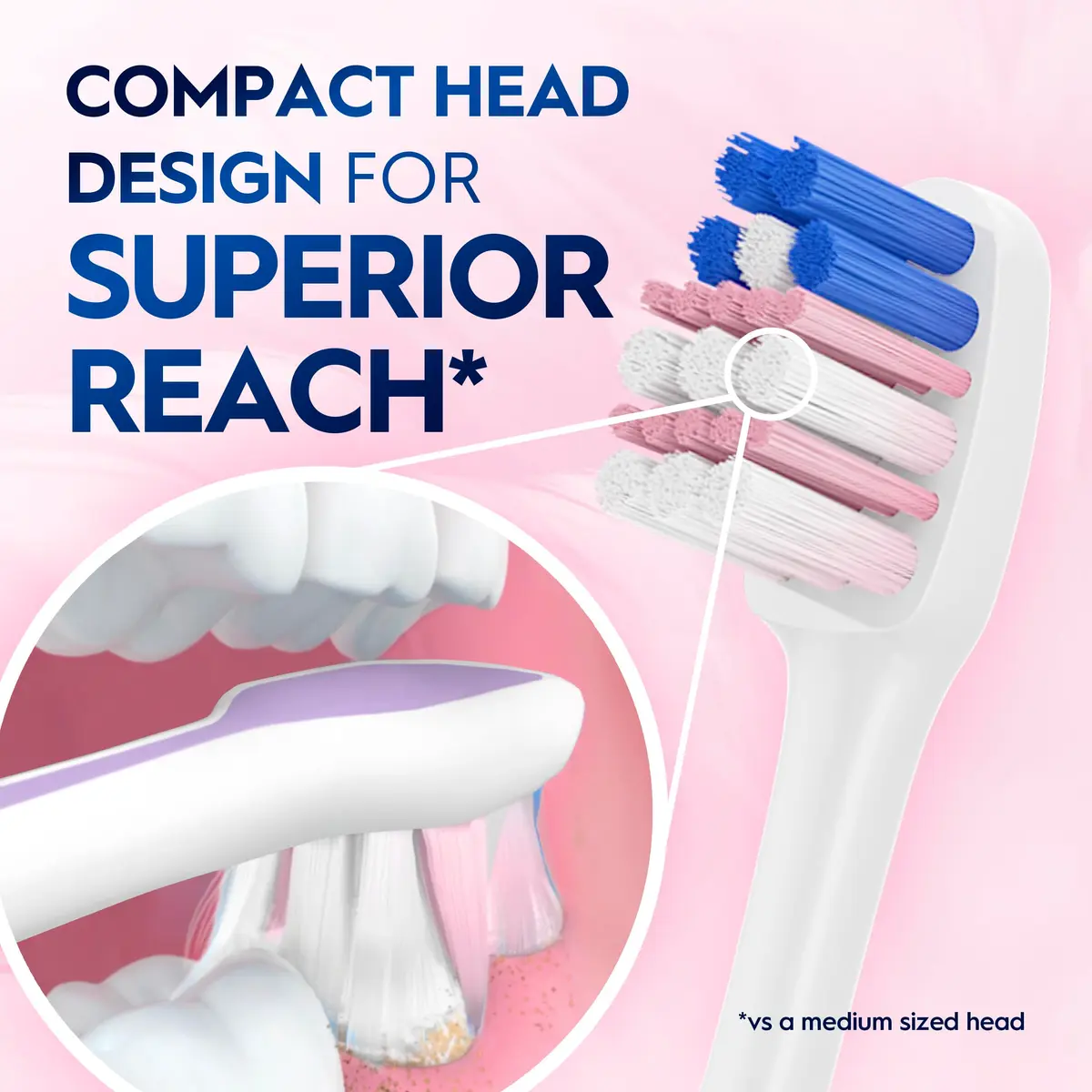 Oral-B Gum Care Sensitive Toothbrush Extra Soft Compact | Gentle on Gums & Deep Clean - view 3