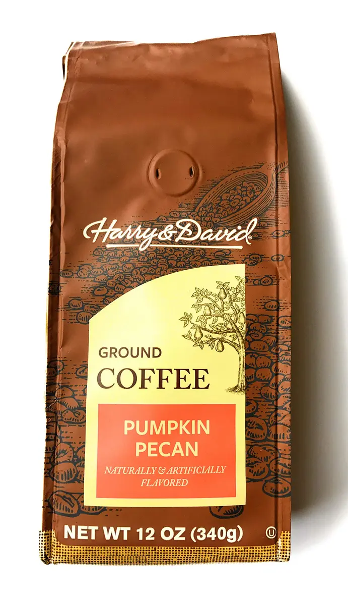 Harry & David Pumpkin Pecan Ground Coffee 12 oz. | Arabica, Vanilla, Natural, Medium Roast - main product image