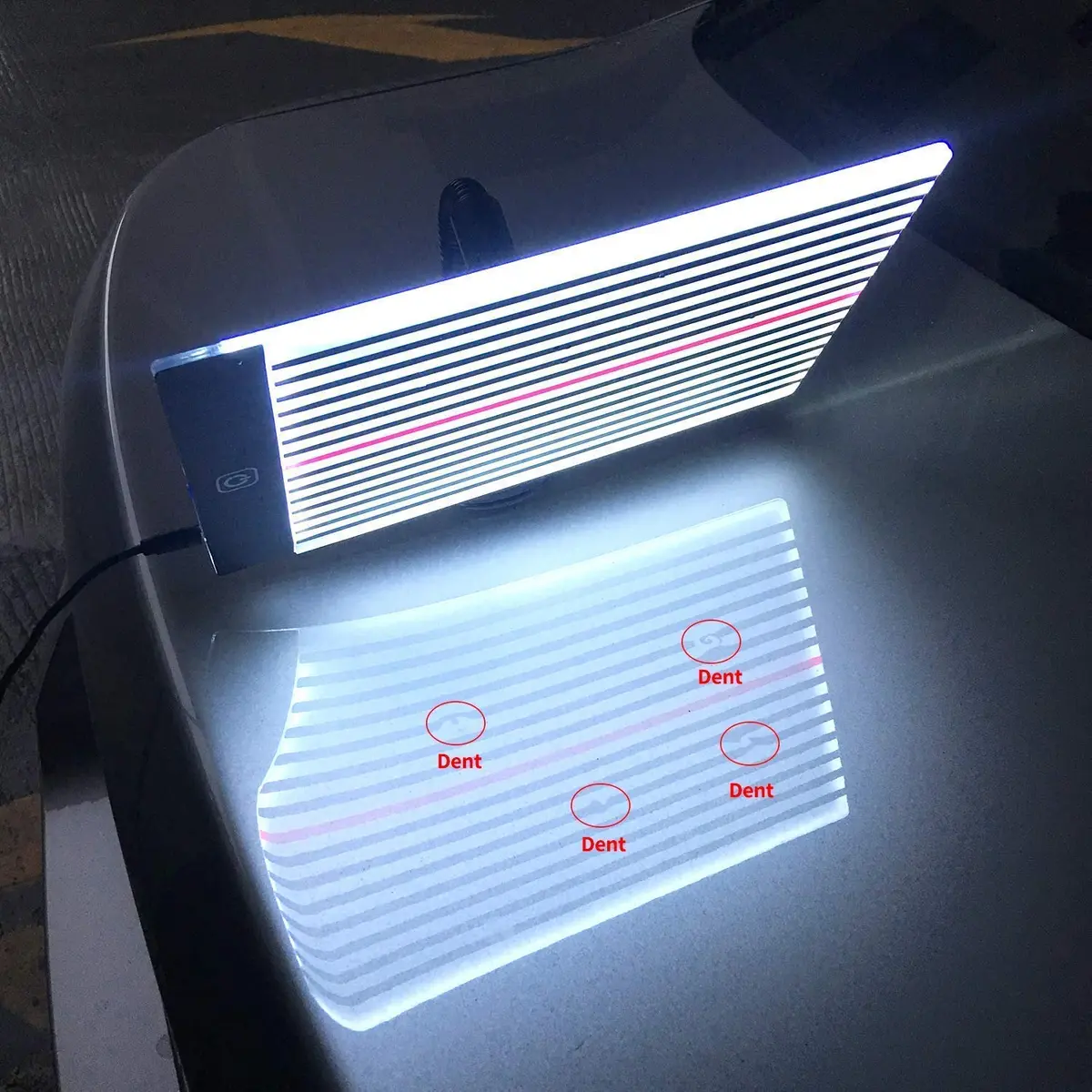 HiYi Paintless Dent Fix Tools Car LED Line Board Light 6.0 inch × 9.5 inch | Accurate Dent Detection & Removal - view 2
