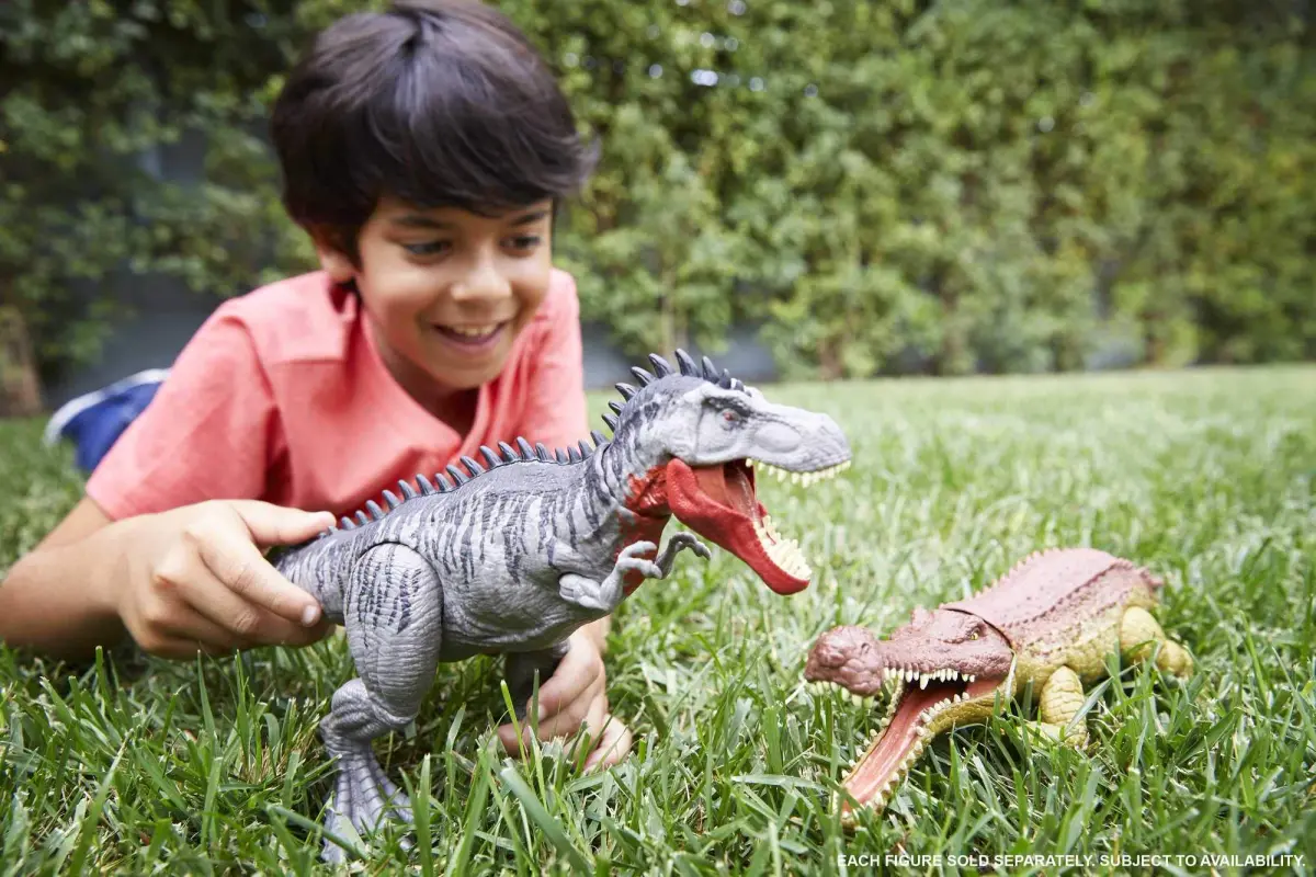 Mattel Jurassic World Massive Biters Tarbosaurus Dinosaur Action Figure | Realistic Animated Movement - view 2