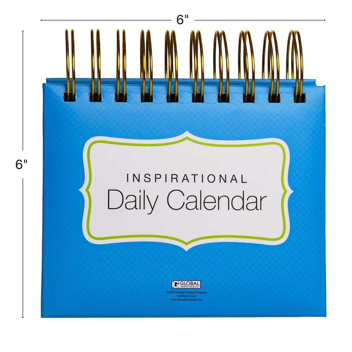 EXCELLO GLOBAL PRODUCTS Motivational & Inspirational Perpetual Daily Flip Calendar Bright Colors | Self-Standing Easel, Durable & Long-Lasting - view 4