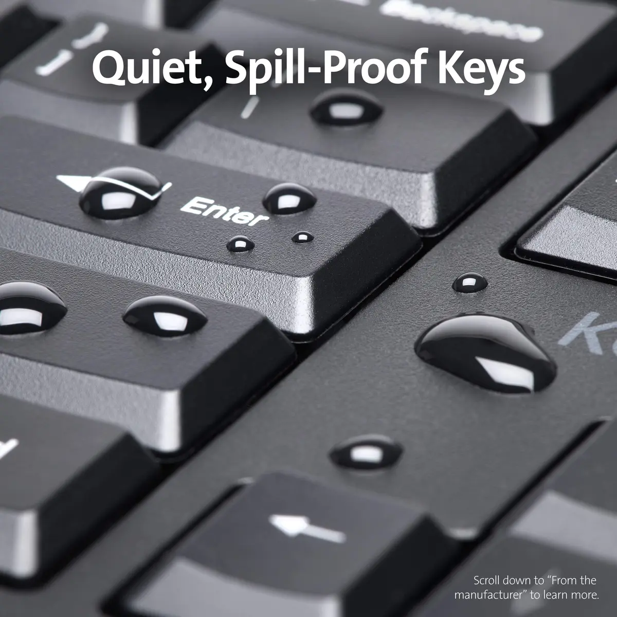 Kensington Pro Fit Ergonomic Wired Keyboard- Black (K75400US) | Adjustable split & sloped design for comfort - view 4