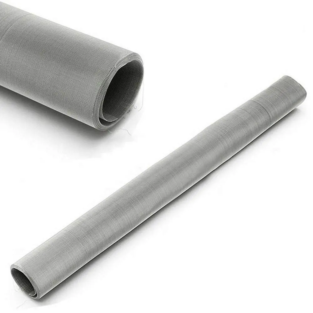 SKYPRO 304 Stainless Steel Woven Wire Mesh 200 Mesh 75 Micron | Industrial Filter Cloth, Weather-Resistant, 11.8 x 23.6 Inch - main product image