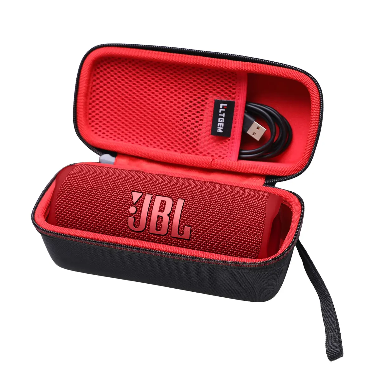 LTGEM Case for JBL Flip 7/6/5/Grip | Waterproof Hard Shell, Shock-Resistant, Portable Travel Bag (8.2"L–3.9"W–3.6"H) - view 2
