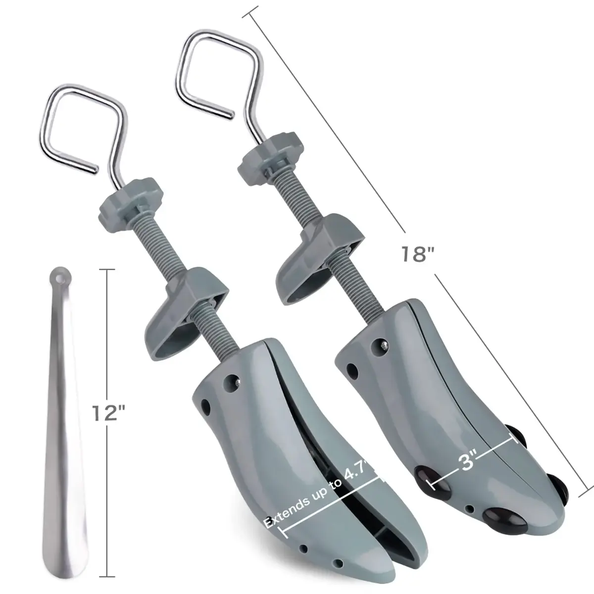 Topsome Shoe Stretcher Men US 9.5-13 | 4-Way Adjustable ABS Plastic Shoe Tree Shaper for Wide Feet - view 6