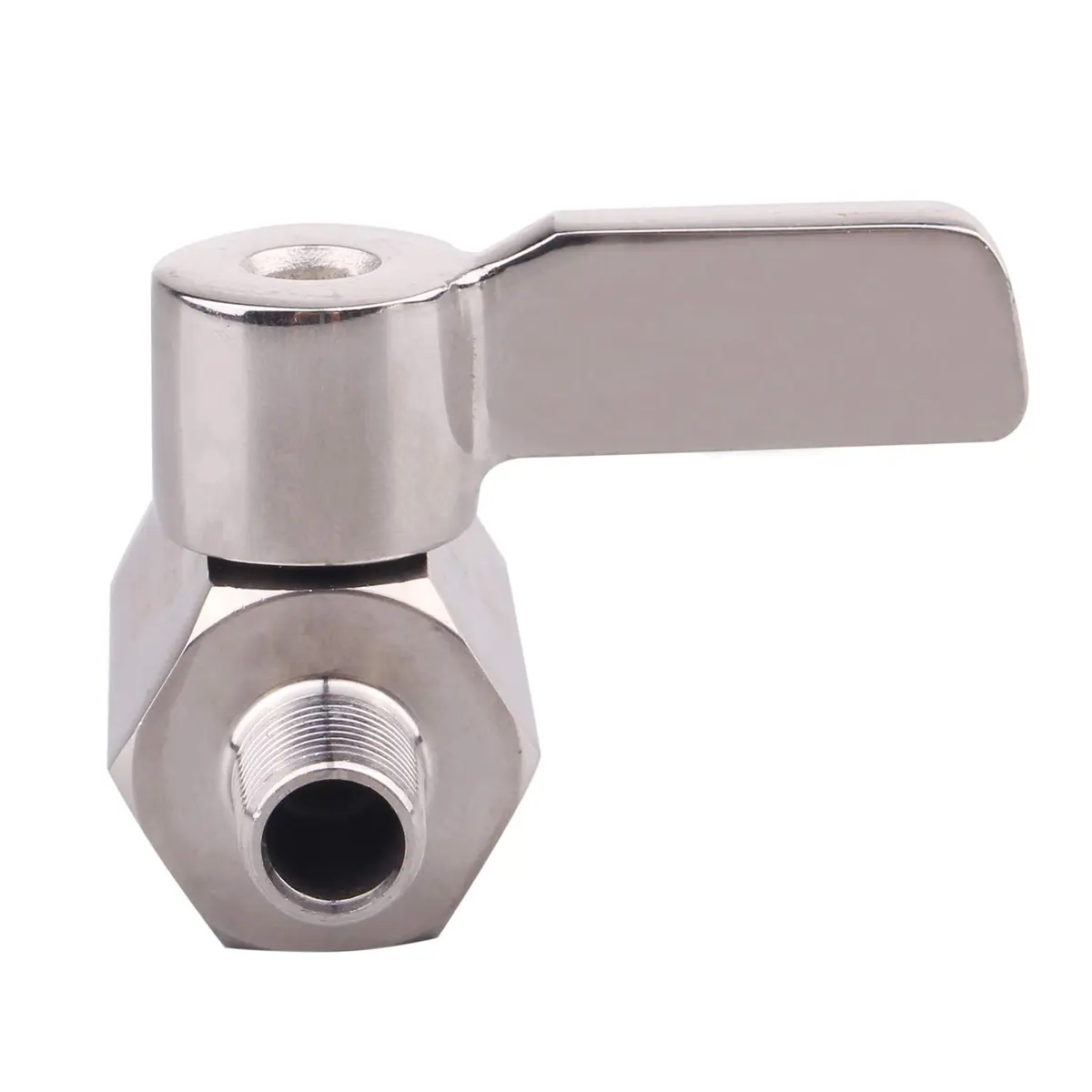 DERNORD 1/8 Inch Stainless Steel Mini Ball Valve NPT FxM Thread Pack of 2 | Corrosion-Resistant, Suitable for Water & Gas - view 5