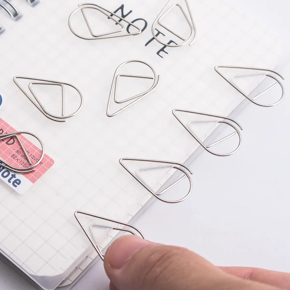 VENCINK Silver Teardrop Paper Clips 300 pcs | Durable Stainless Steel Office & School Supplies - view 4