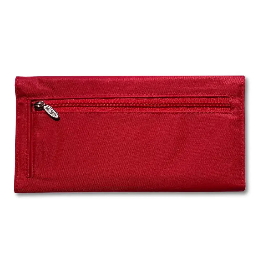 Big Skinny Slimvelope TriFold Clutch Wallet Lipstick Red | Holds 40 Cards, Machine Washable - view 2